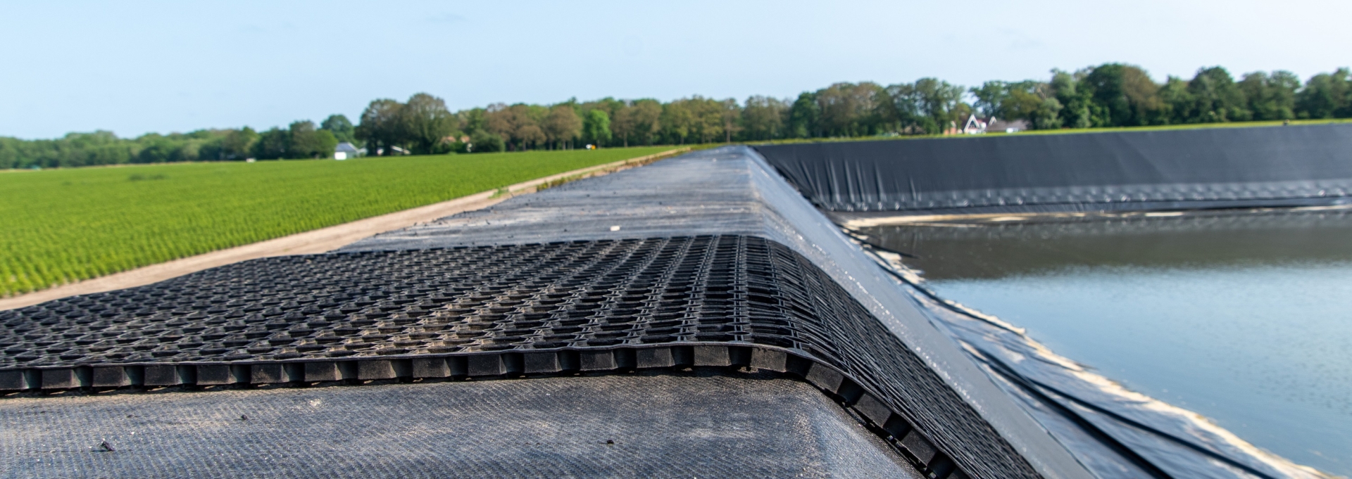 Exit provision on the top of the dike