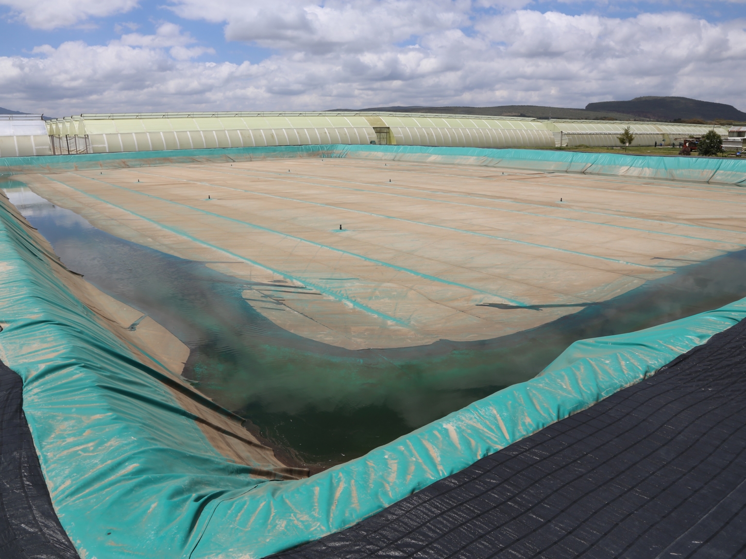 Fully closed water reservoir in Kenya