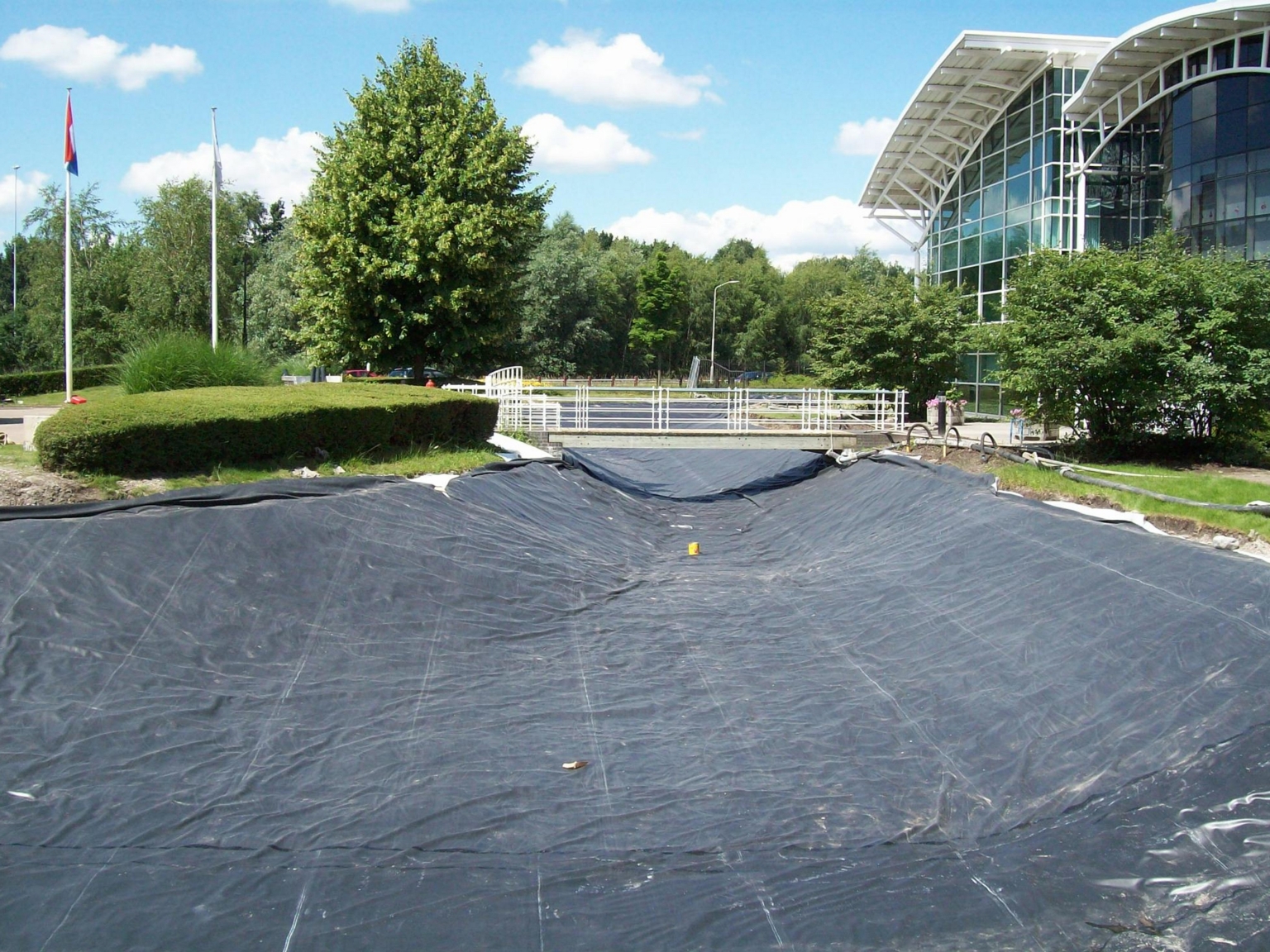 Construction of a pond in Breda