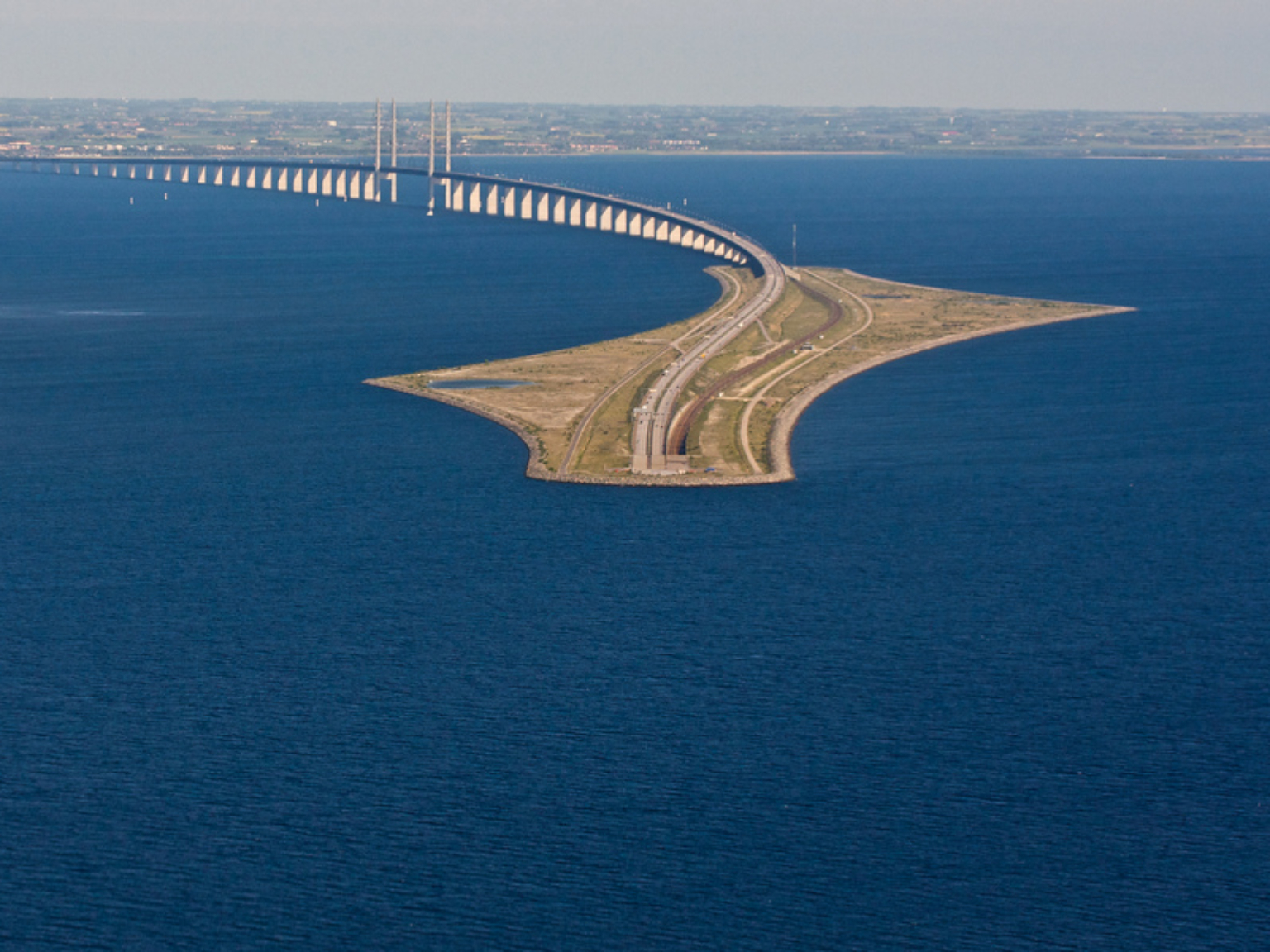 Verdiepte wegligging van de Oresund tunnel