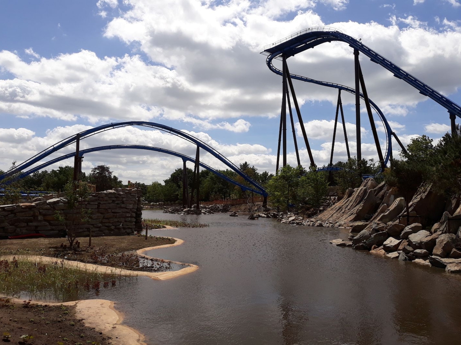 Pond at Toverland amusement park