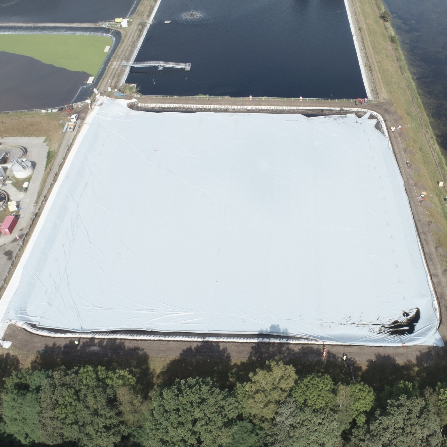 Overview of the floating cover in Wijster