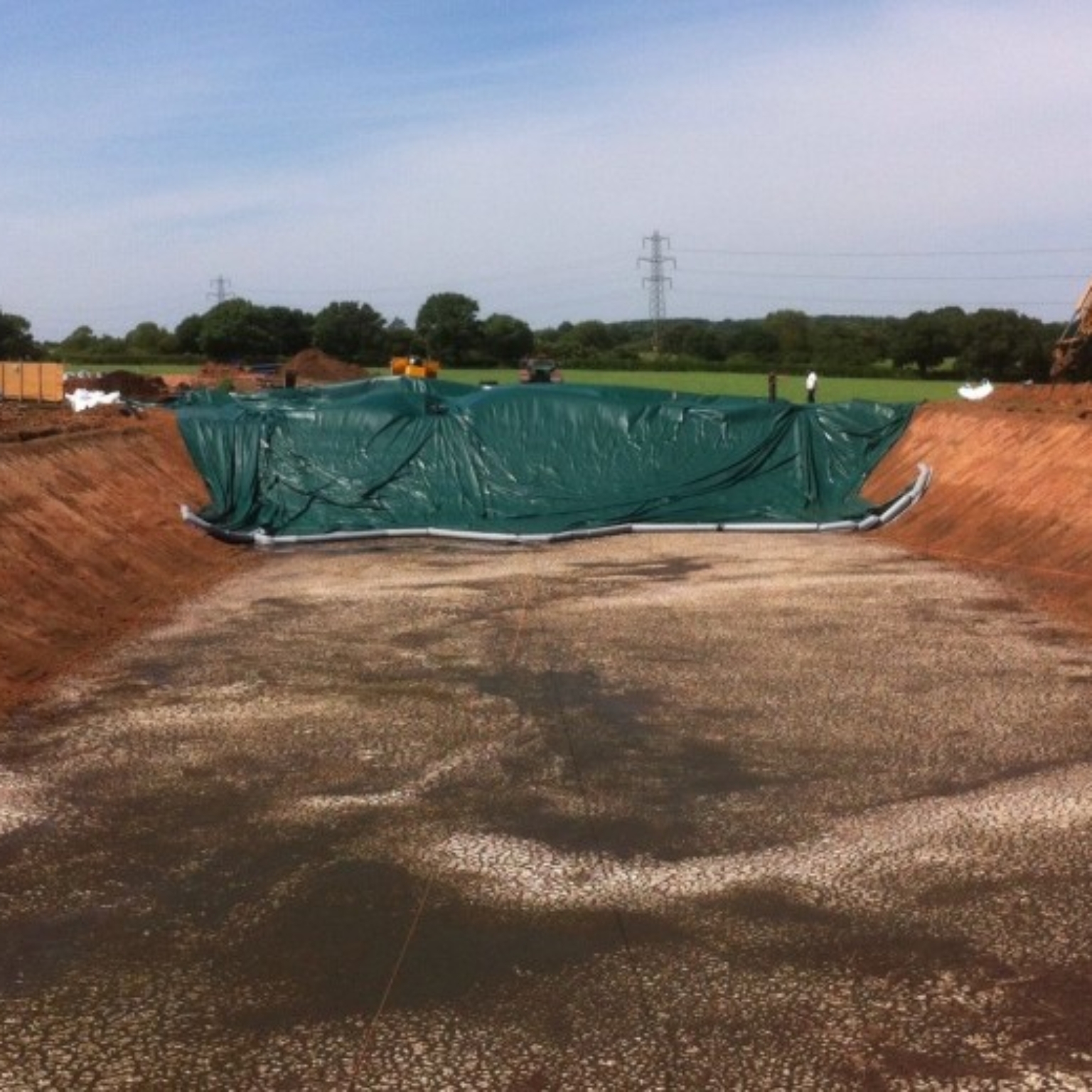 Construction of slurry reservoir at Hilderstone Farm