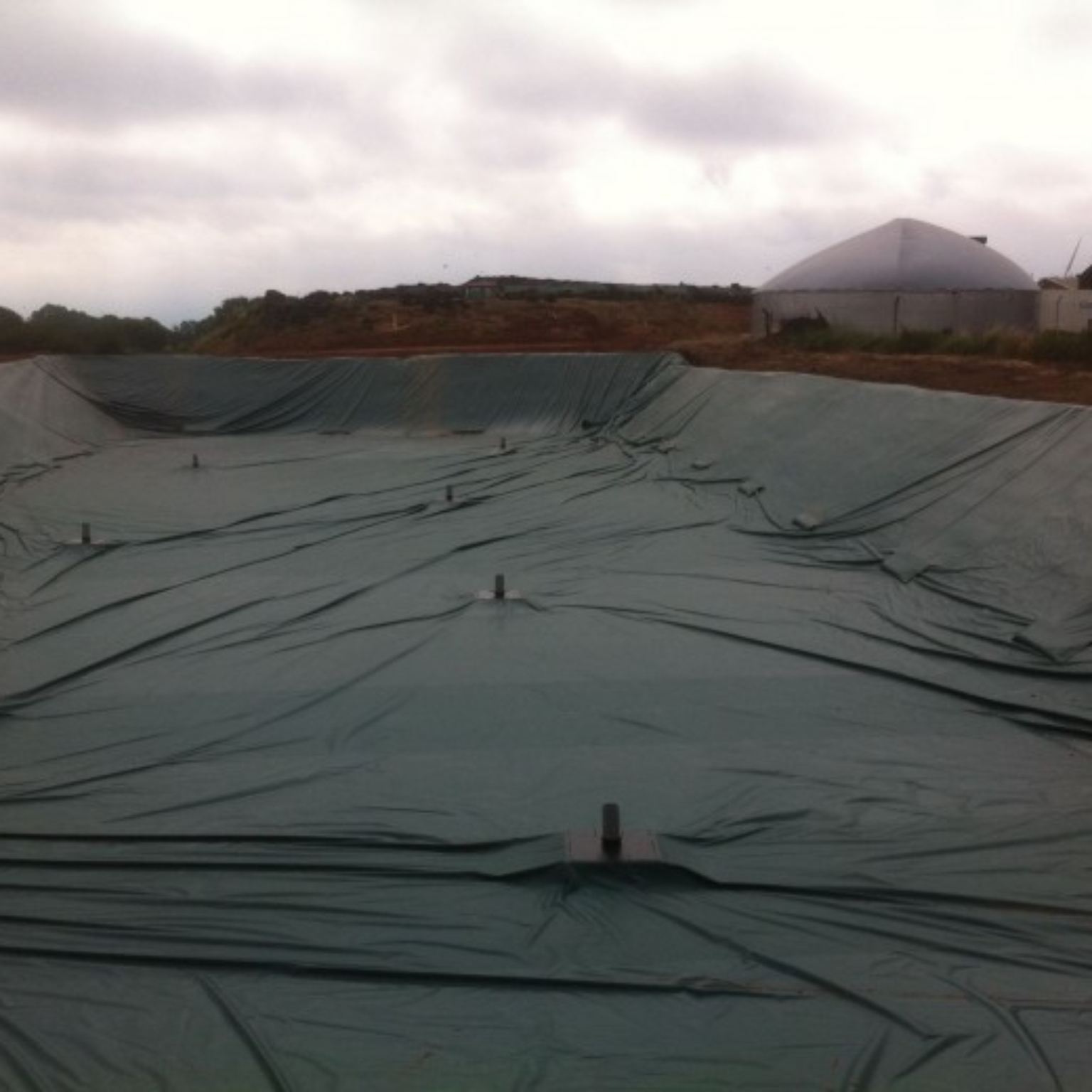 Completed slurry pit in the UK