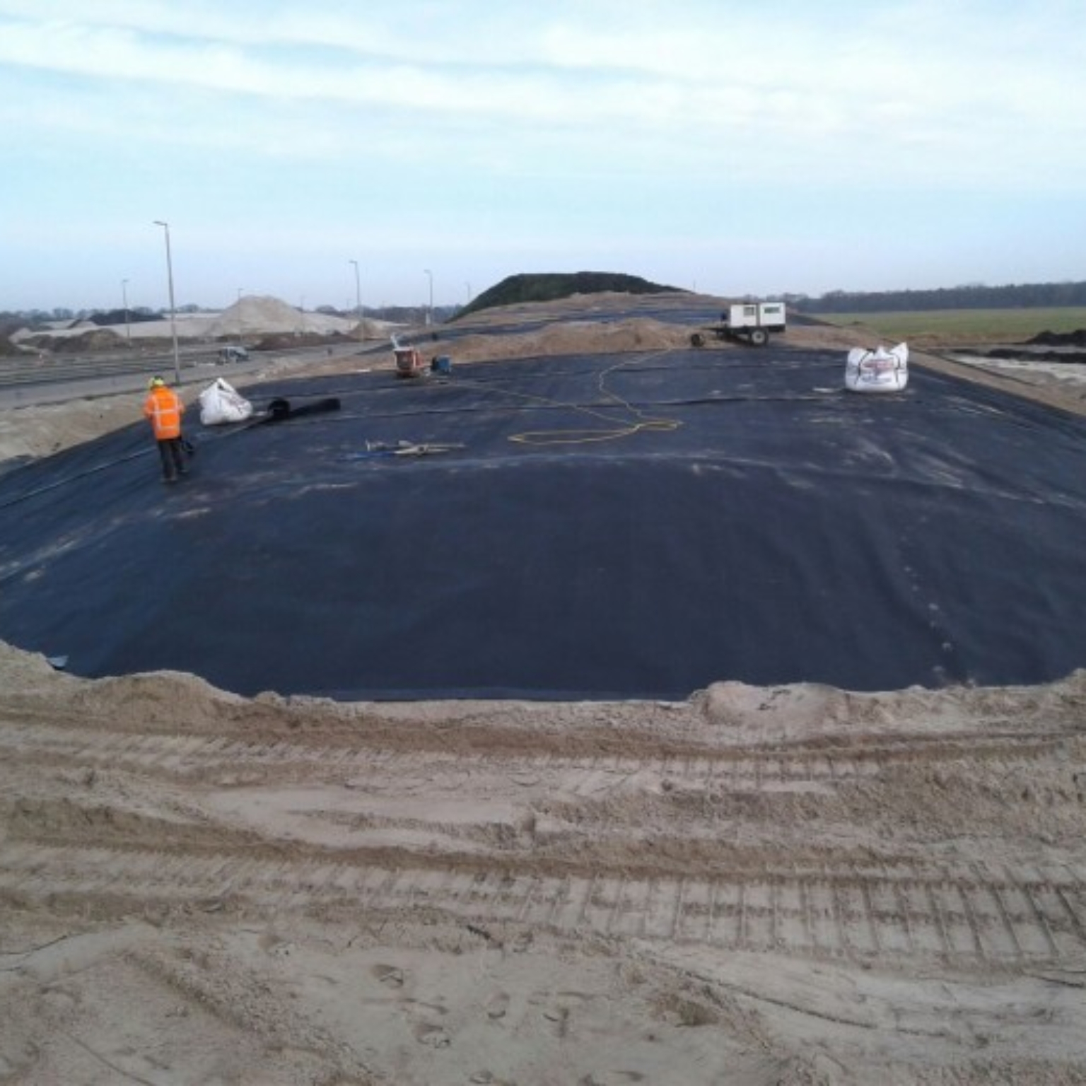 Installation of membrane at A6/A7