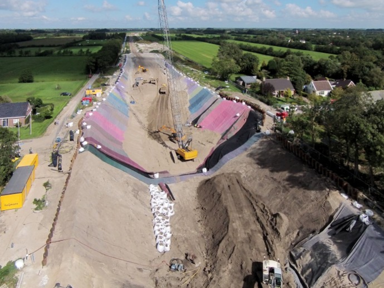 The underpass seen from above