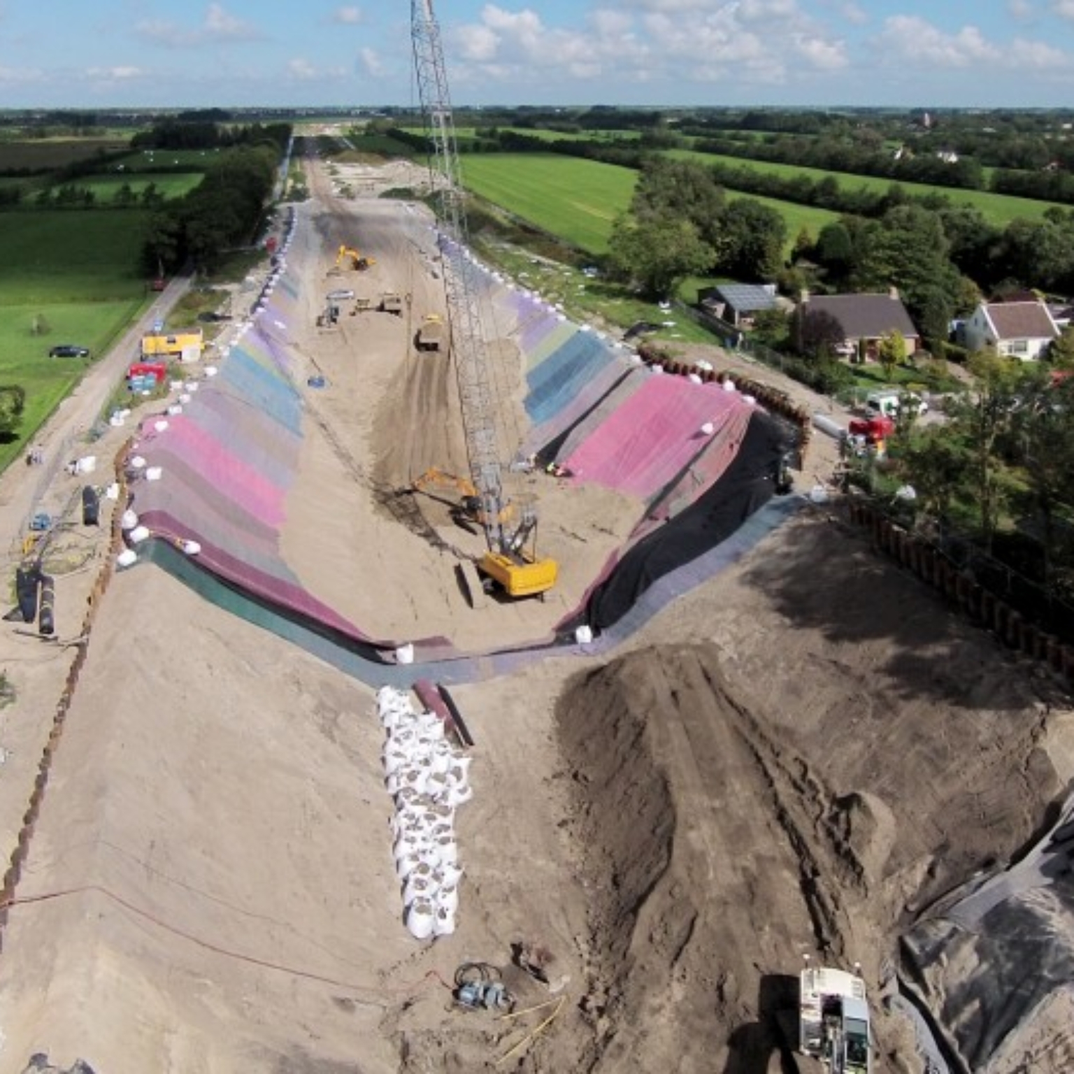 The underpass seen from above