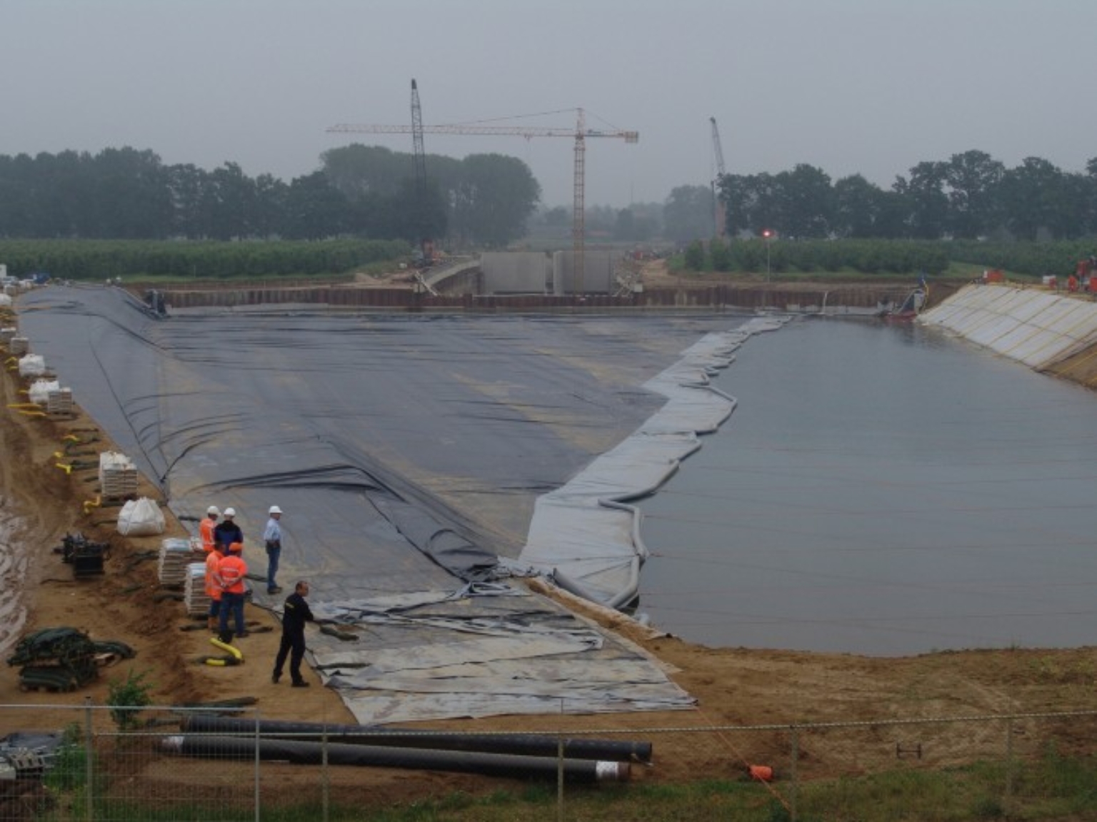 Folie bij roertunnel