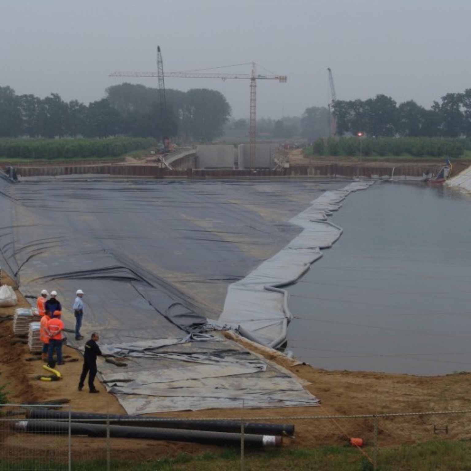 Folie bij roertunnel