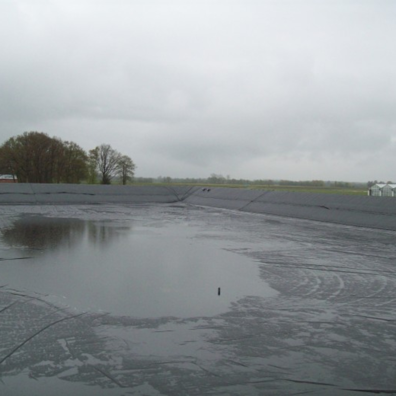 The finished reservoir at Emsflower