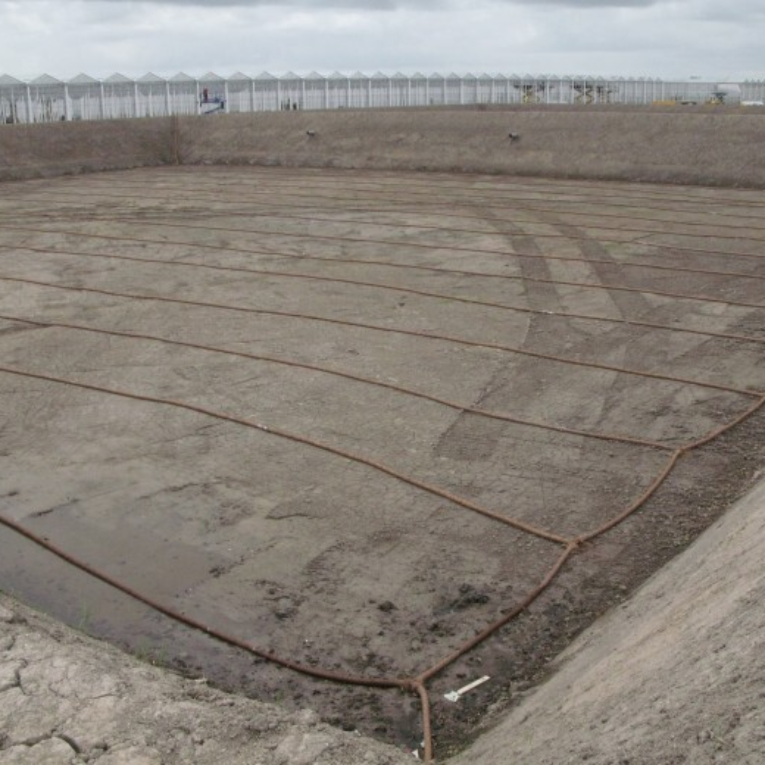 Excavation for the reservoir