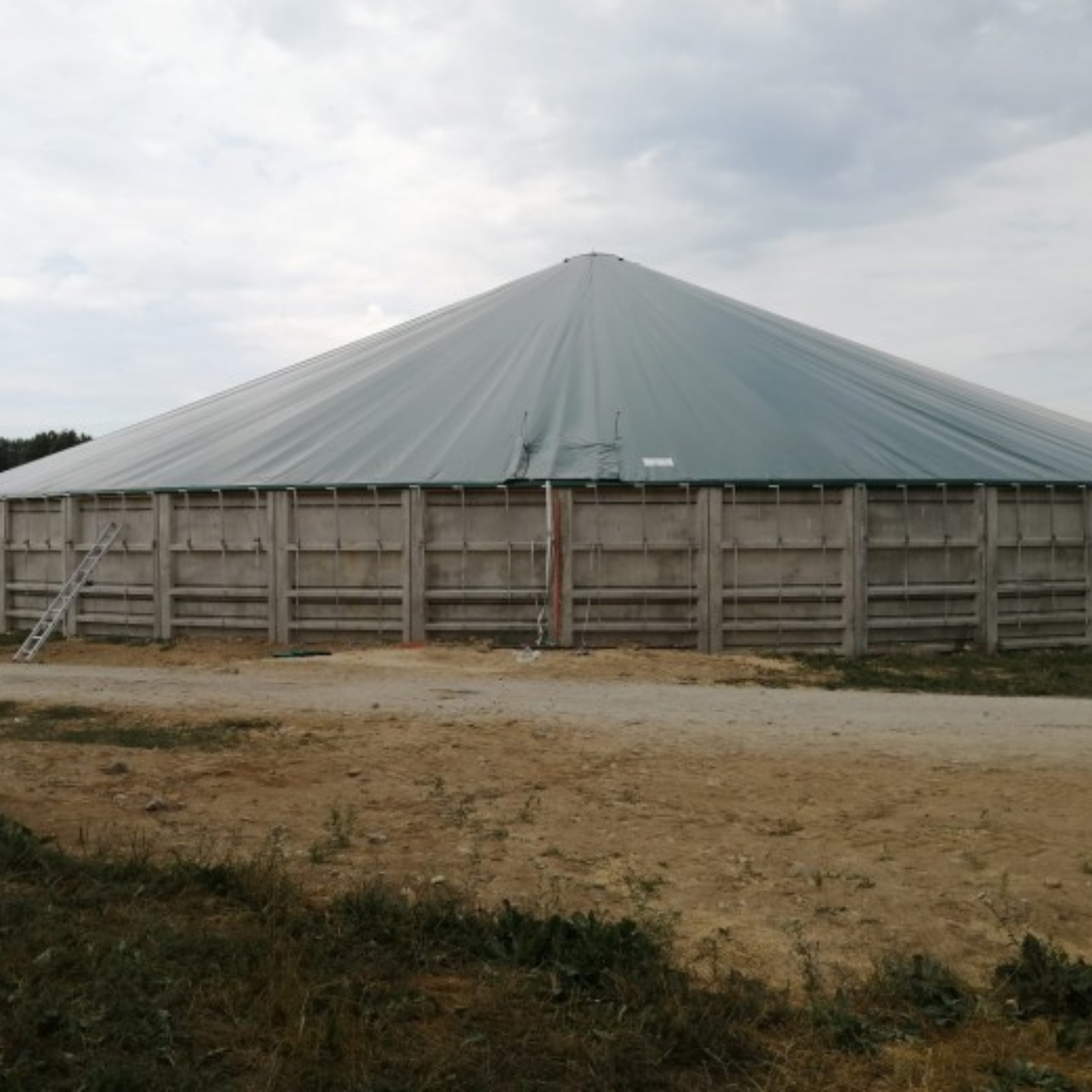 Completed tensioned cover in Estonia