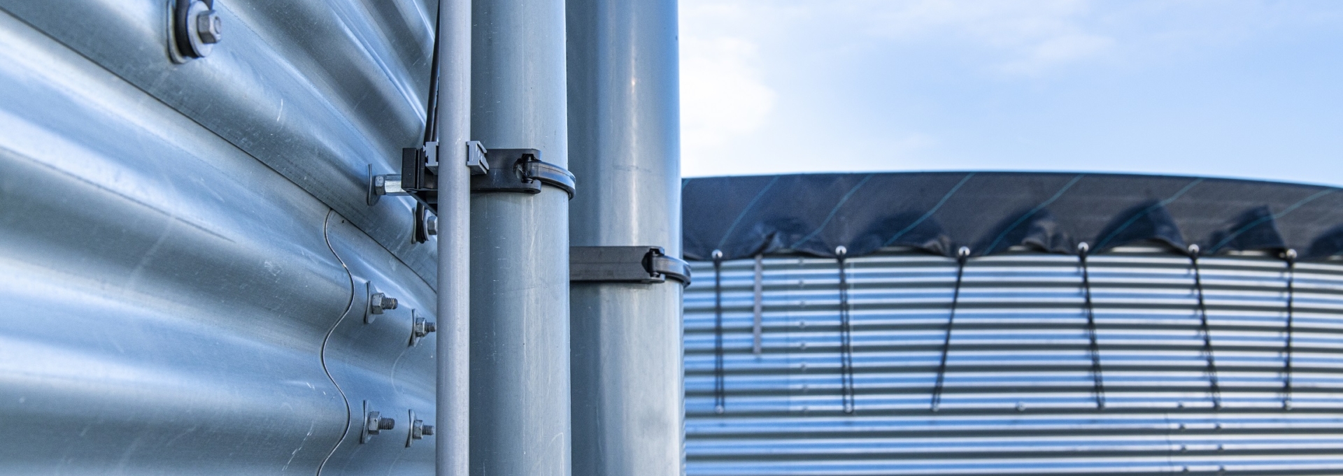 Steel water silo